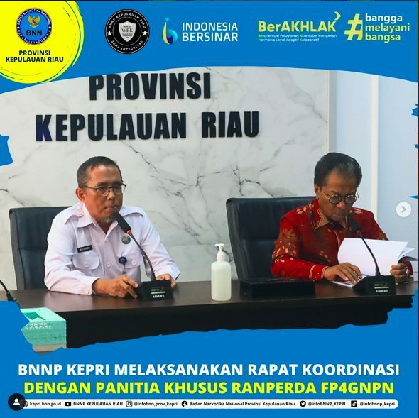 BNNP KEPRI MELAKSANAKAN RAPAT KOORDINASI DENGAN PANITIA KHUSUS RANPERDA FP4GNPN