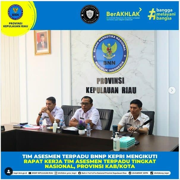 Tim Asesmen Terpadu BNNP Kepri Mengikuti Rapat Kerja Tim Asesmen Terpadu Tingkat Nasional, Provinsi, Kab/Kota Tim Asesmen Terpadu BNNP Kepri Mengikuti Rapat Kerja Tim Asesmen Terpadu Tingkat Nasional, Provinsi, Kab/Kota