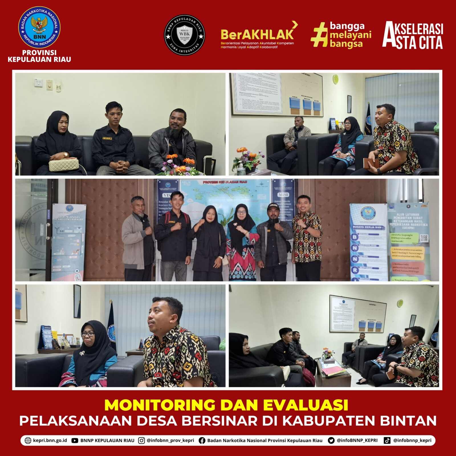 Evaluasi Pelaksanaan Kegiatan Desa Bersih Narkoba (Desa Bersinar) di Kabupaten Bintan Evaluasi Pelaksanaan Kegiatan Desa Bersih Narkoba (Desa Bersinar) di Kabupaten Bintan