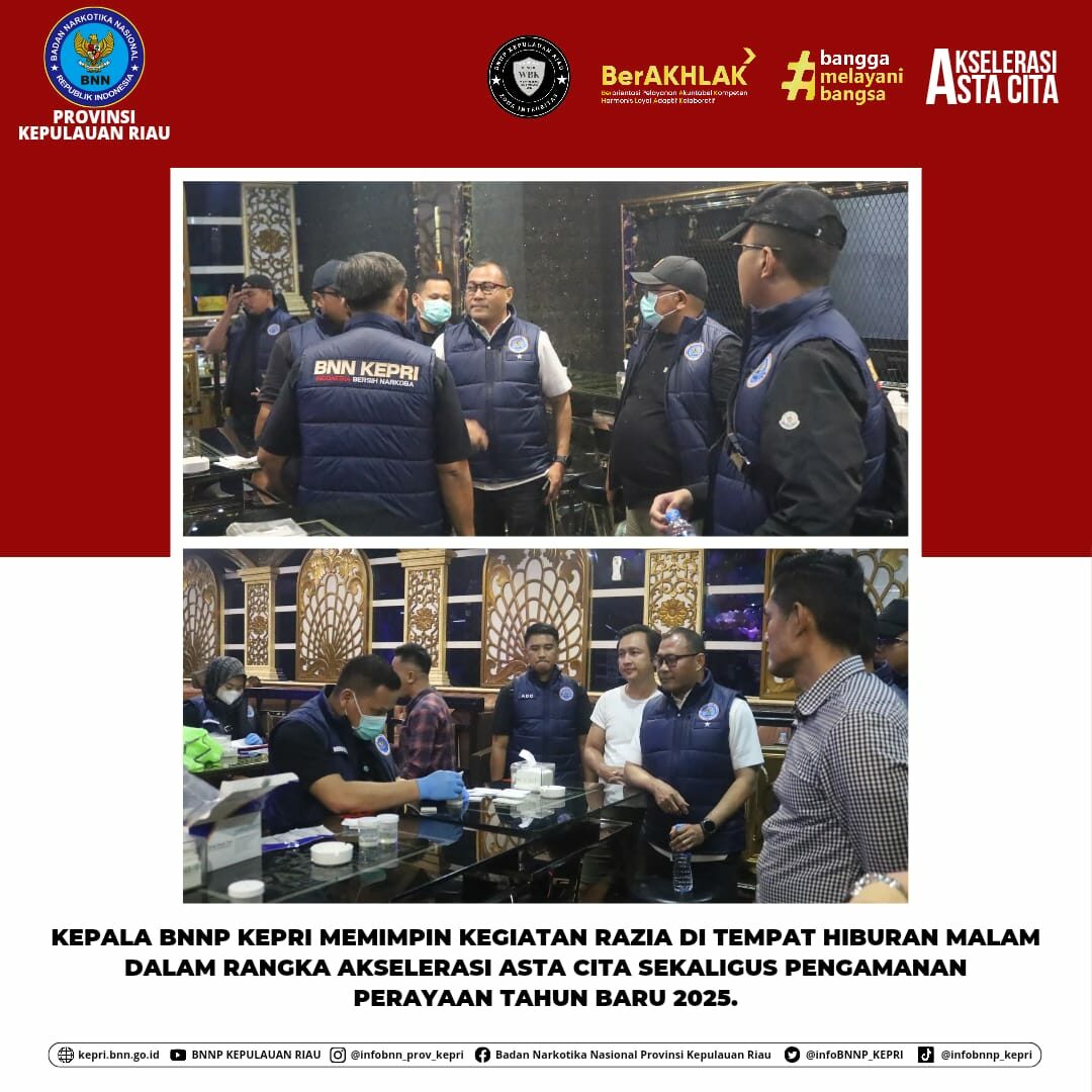 Razia Tempat Hiburan Malam (THM) di Kota Batam Razia Tempat Hiburan Malam (THM) di Kota Batam